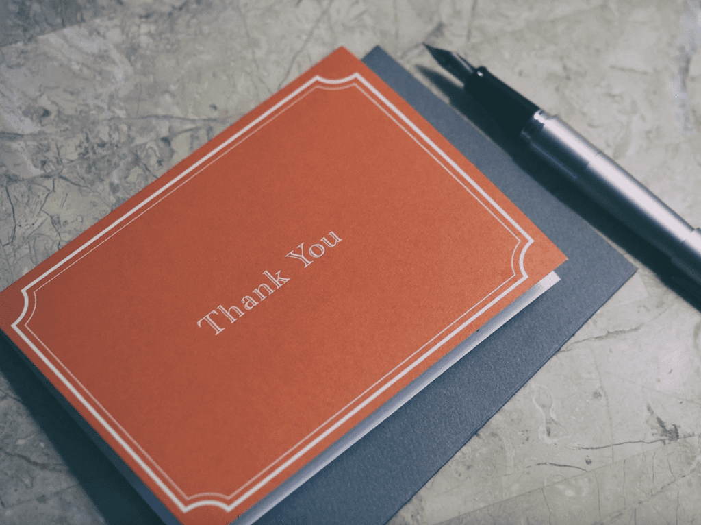 Write a thank you not to tip your wedding vendor