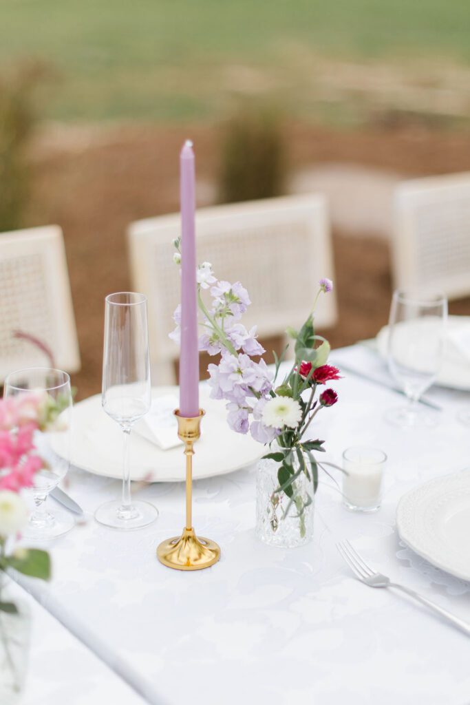 Garden wedding decor