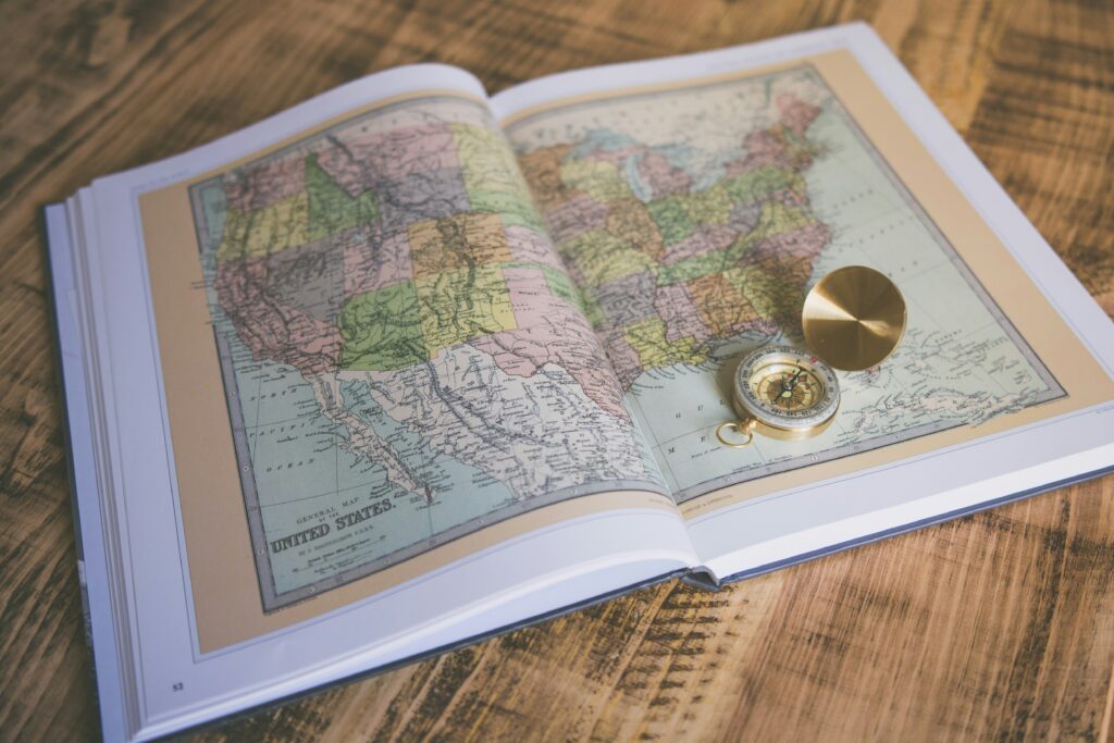 map guest book idea