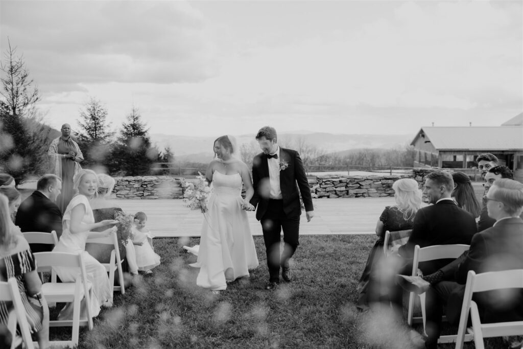 Bubble exit wedding