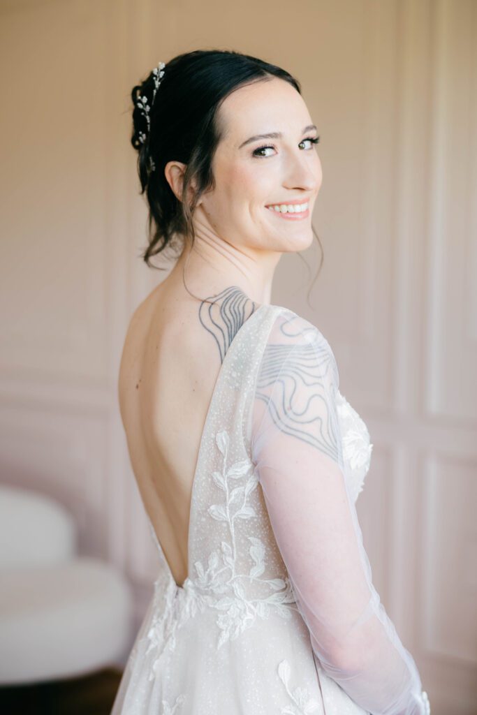 Bride with Tattoo