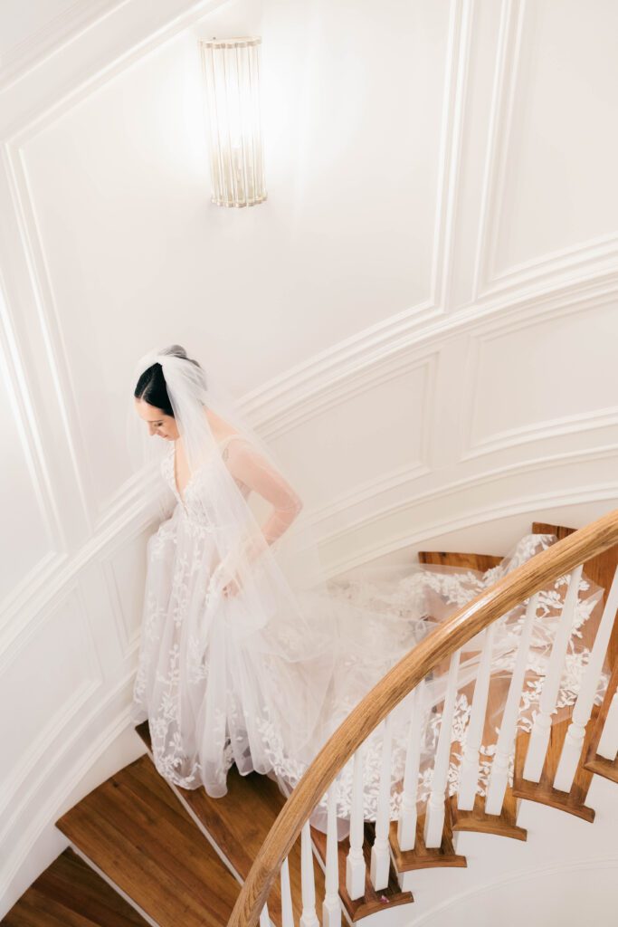 Bride Staircase Photo