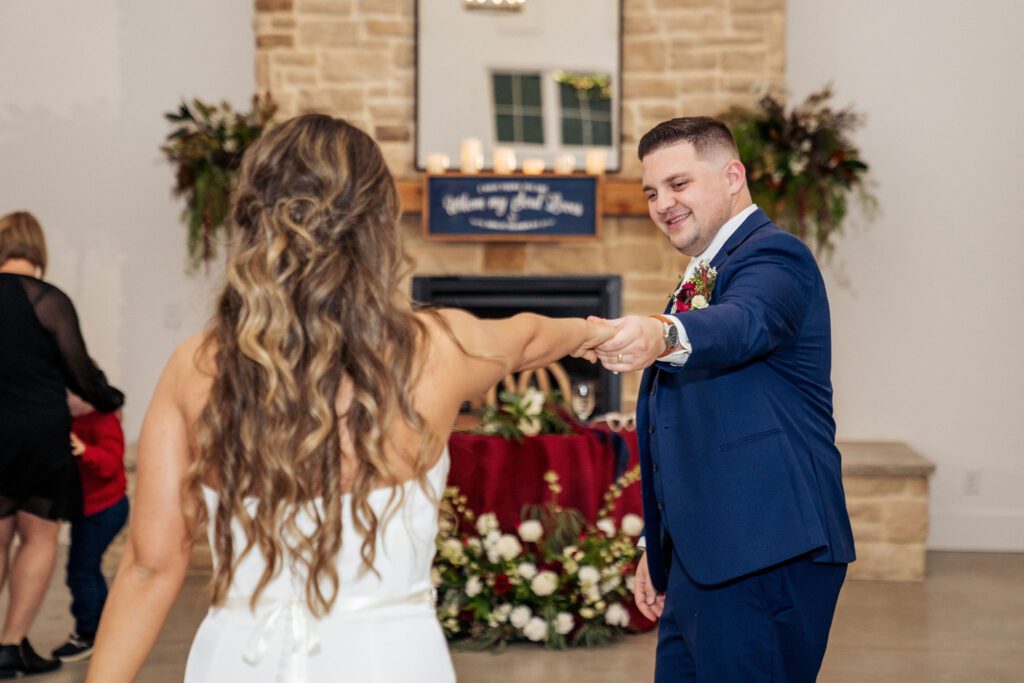 Bride outfit change