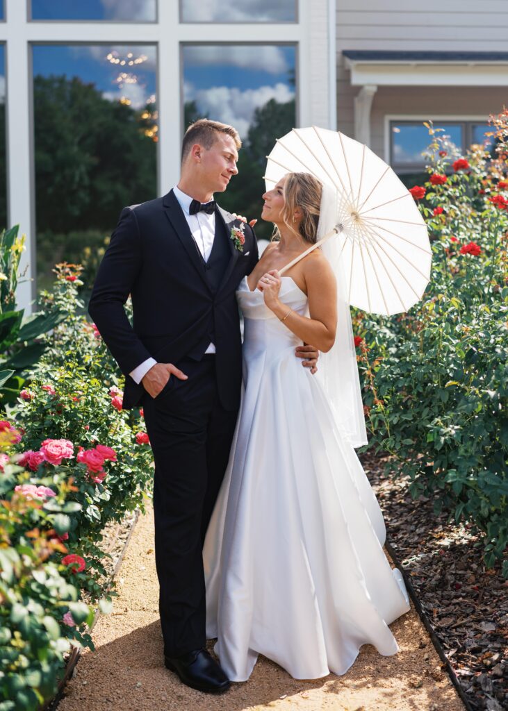 Rose garden wedding