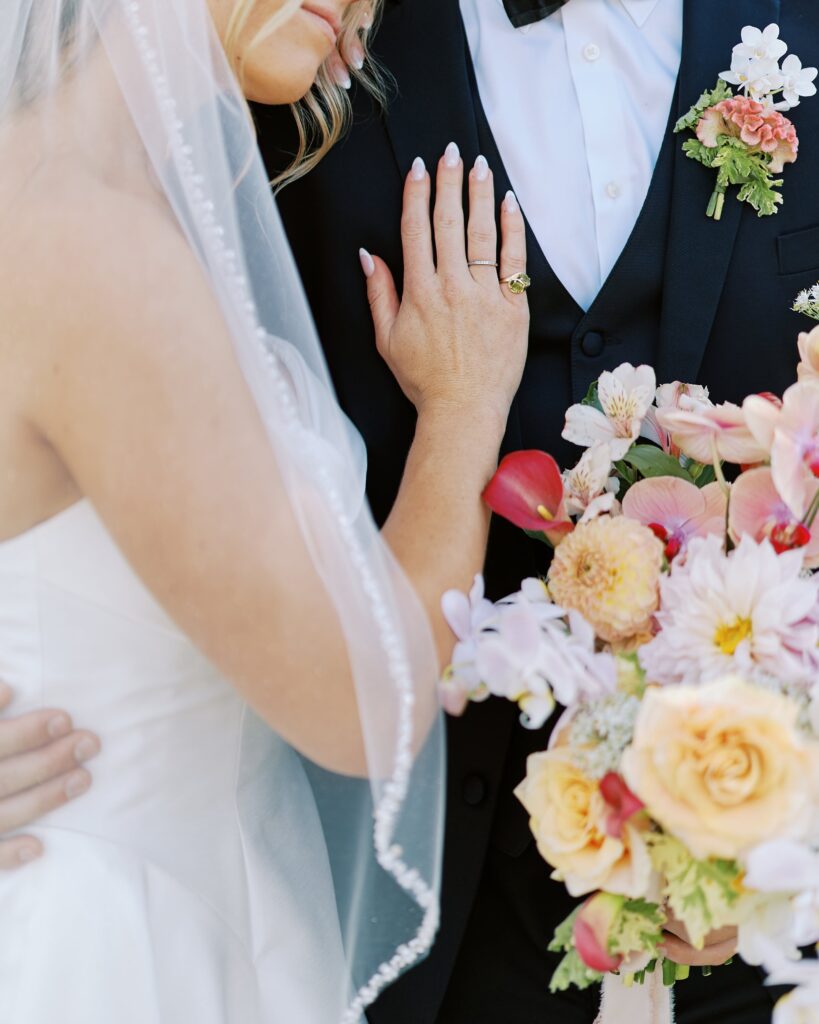 Colorful bridal bouquet